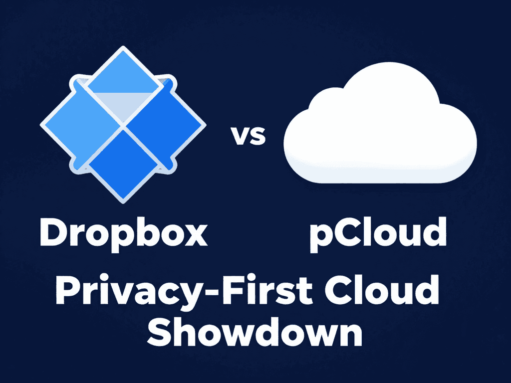 Dropbox vs pCloud privacy-focused cloud storage comparison for secure file sharing.