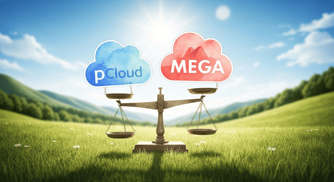 pCloud vs MEGA on scales