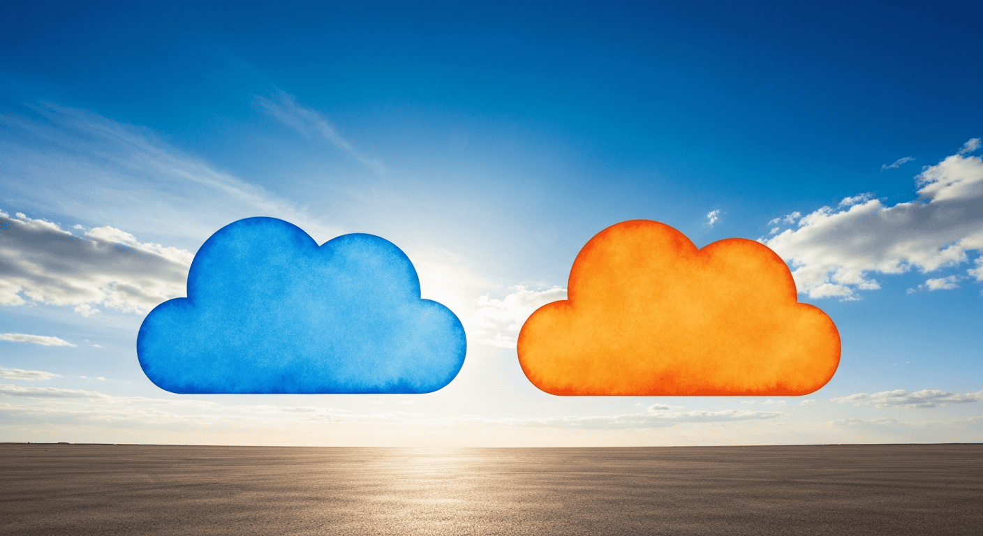 cloud storage icons face off