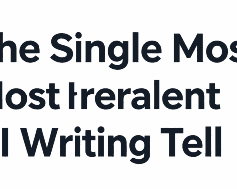 Common AI writing tell to identify AI-generated content.