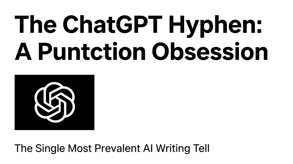 AI writing trends highlighting ChatGPT hyphen and punctuation usage in content.