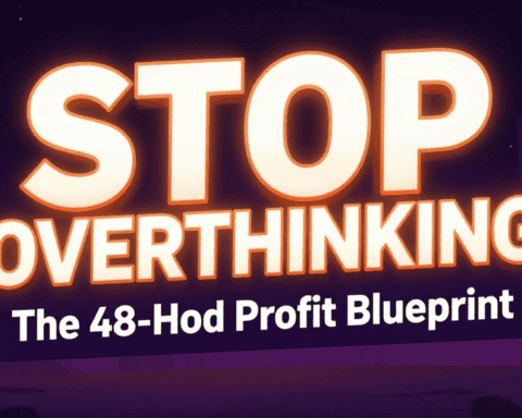 Stop Overthinking with the 48-Hour Profit Blueprint for side hustles.