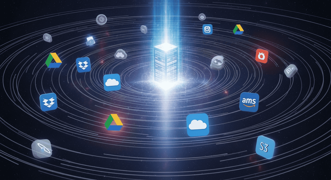 cloud storage icons orbit server