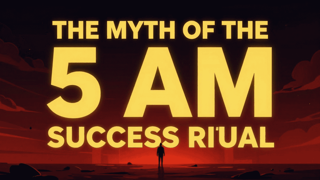 Debunking the 5 AM success myth and productivity traps that hinder income growth.