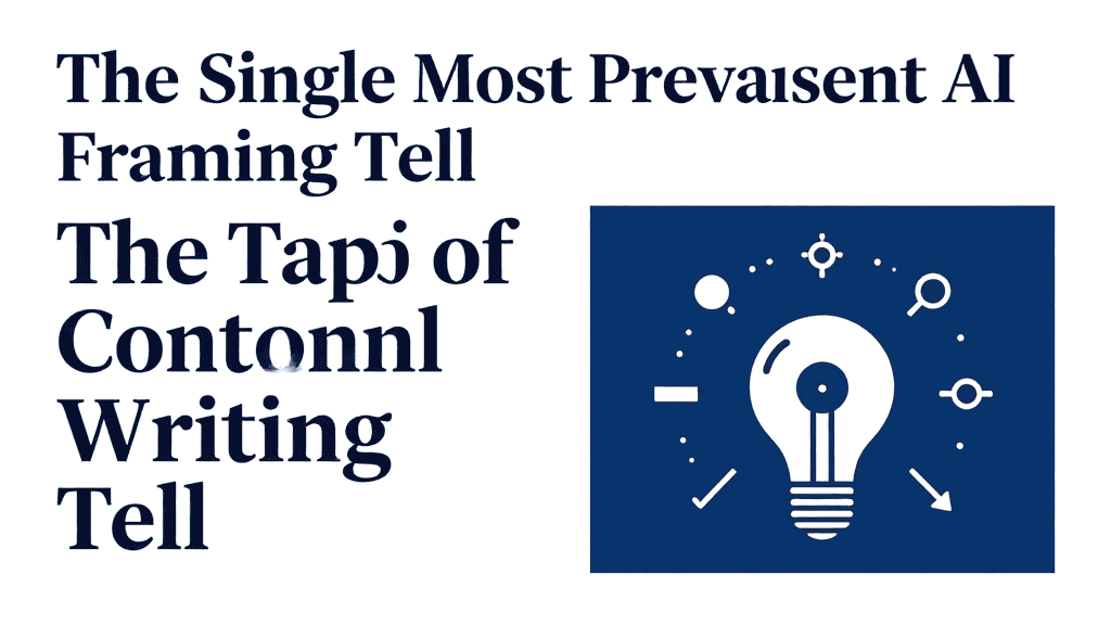 Illustration of AI writing detection with a lightbulb and digital icons.