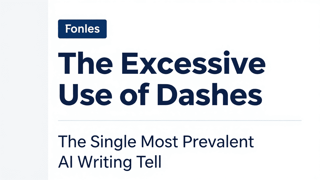 Example of AI-generated text with frequent dashes highlighting writing tell.