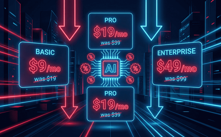 Digital AI subscription plans with tiered pricing for side hustle success.