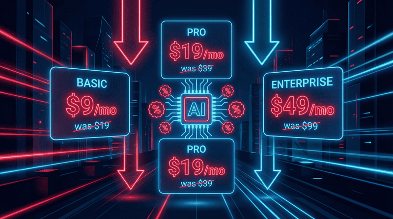 Digital AI subscription plans with tiered pricing for side hustle success.