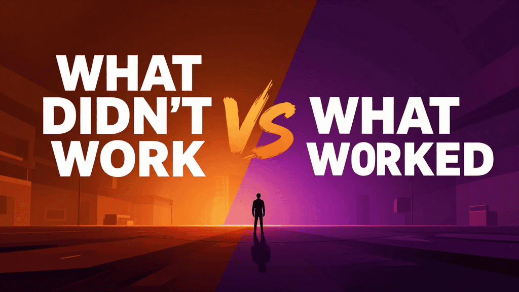 Comparison of ineffective and effective side hustle strategies for income growth.